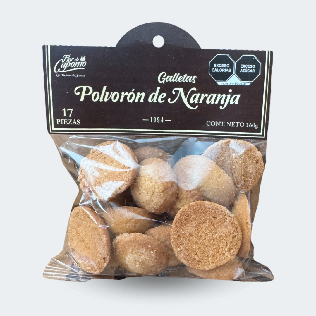Polvorones de Naranja con 17 piezas