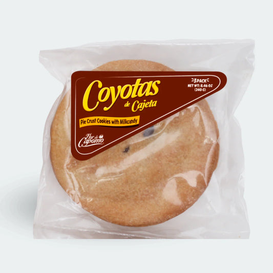 Coyotas Cajeta 3 piezas