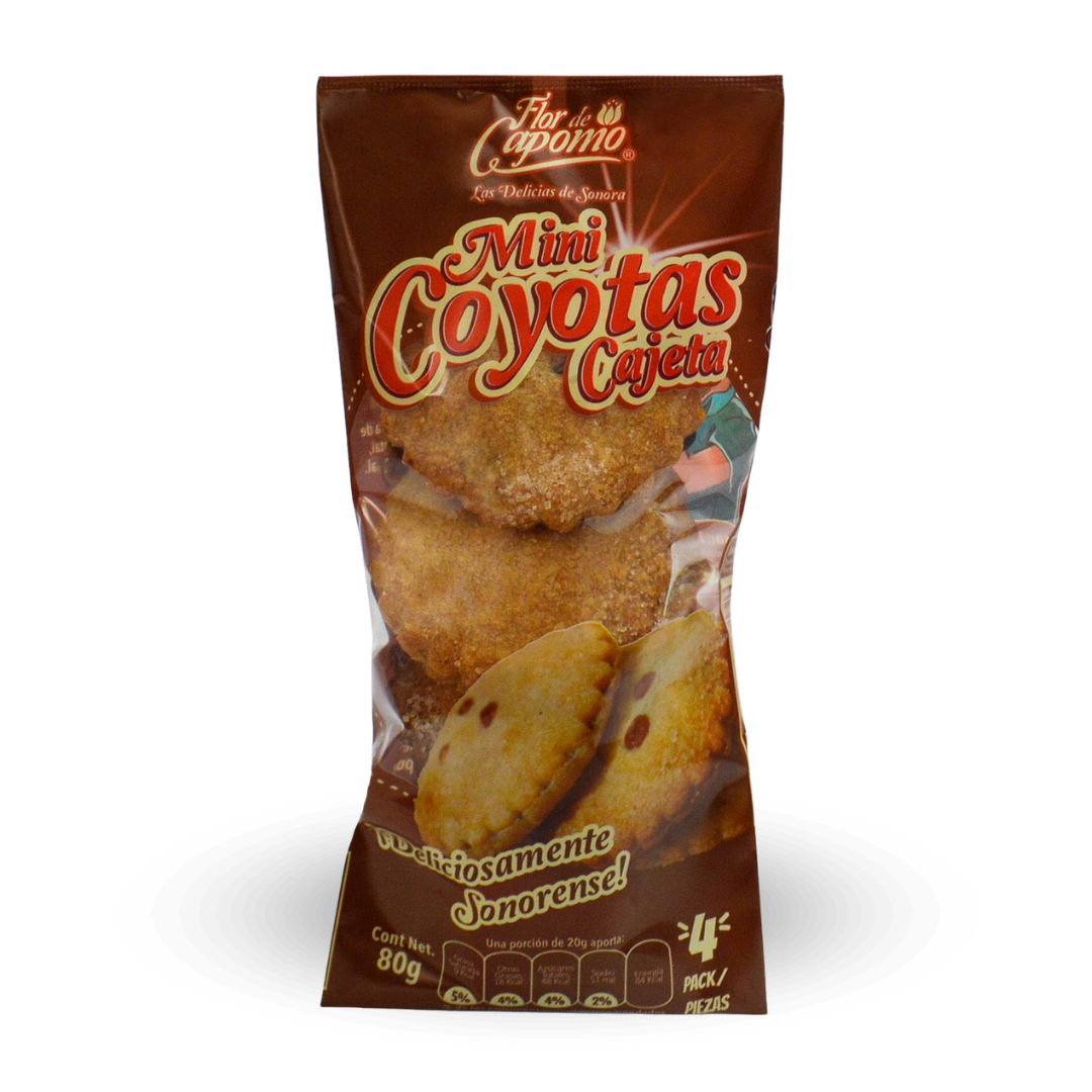 Mini Coyotas de Cajeta con 4 piezas