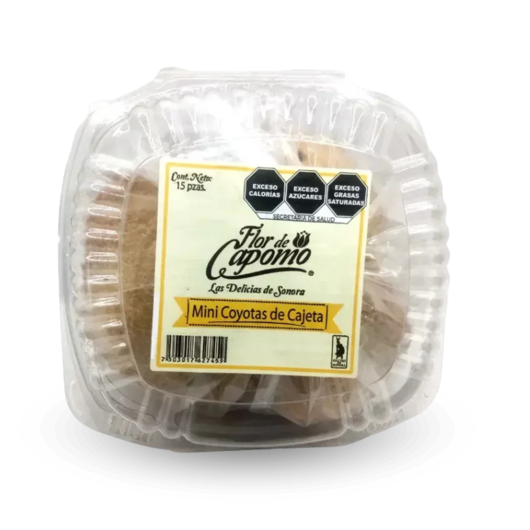 Mini Coyotas de Cajeta 15 piezas