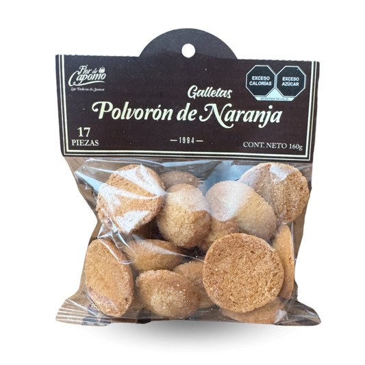 Polvorones de Naranja con 17 piezas