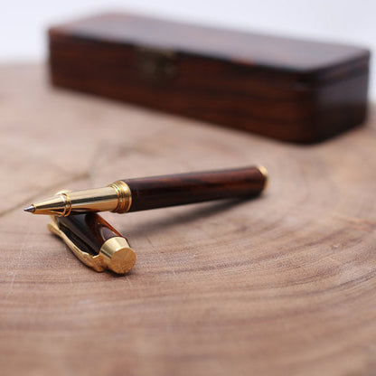 Yuso Ironwood Pen Modelo Caay – Rollerball, Color Negro