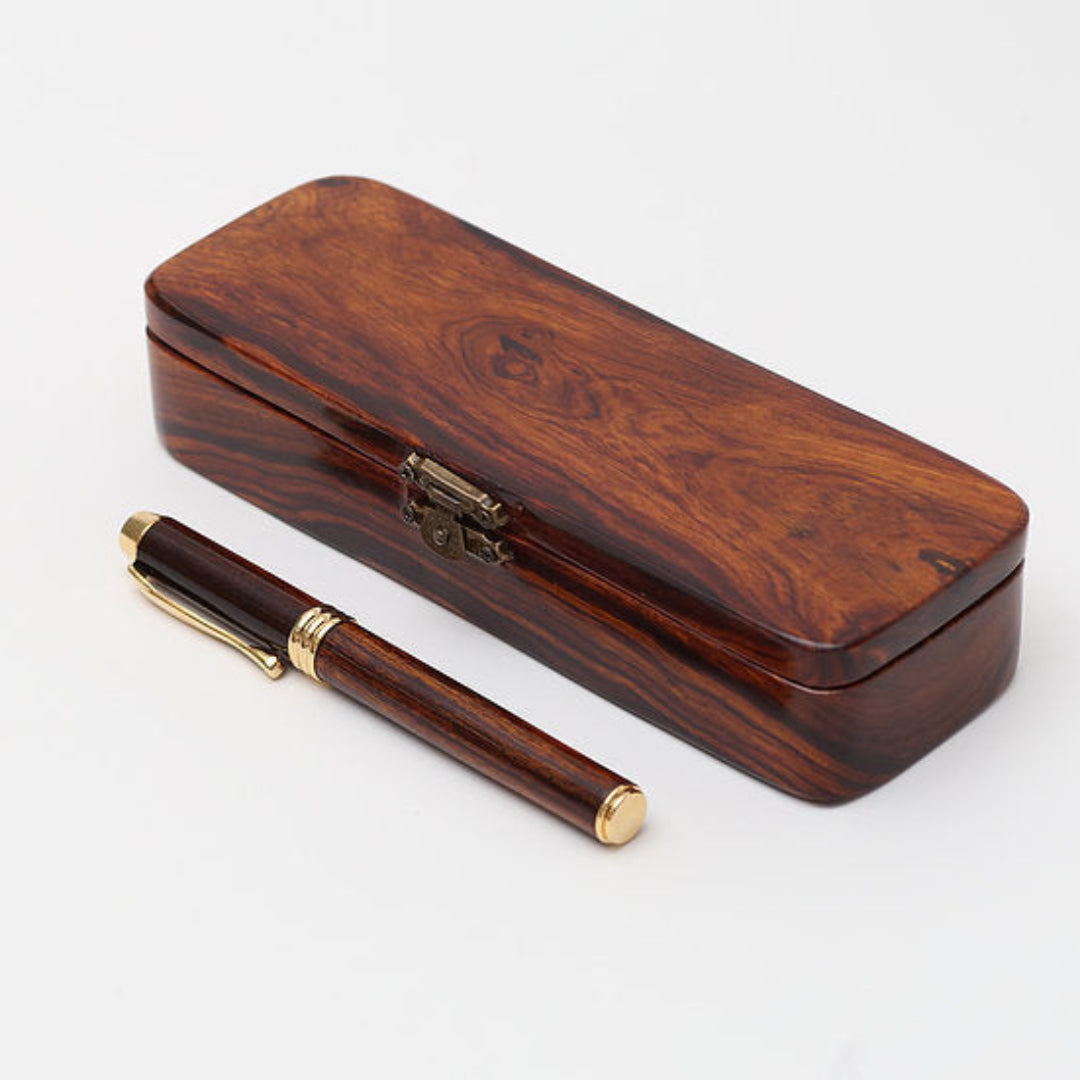 Yuso Ironwood Pen Modelo Caay – Rollerball, Color Negro