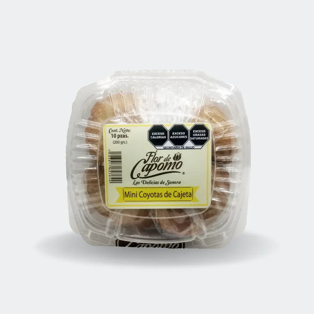 Mini Coyotas de Cajeta 10 piezas