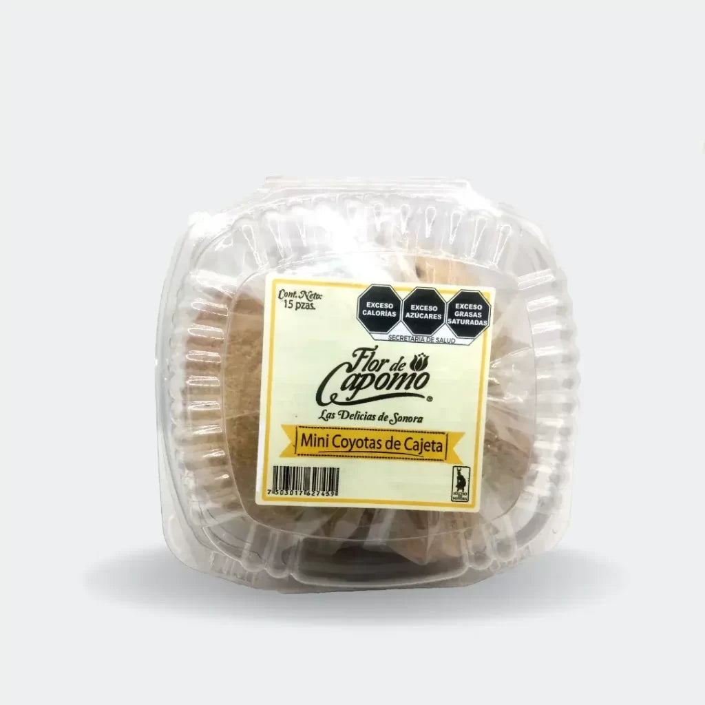 Mini Coyotas de Cajeta 15 piezas