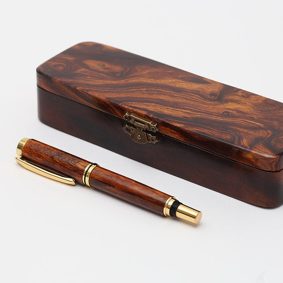 Yuso Ironwood Modelo Moosni – Bolígrafo Rollerball, Tinta Negro
