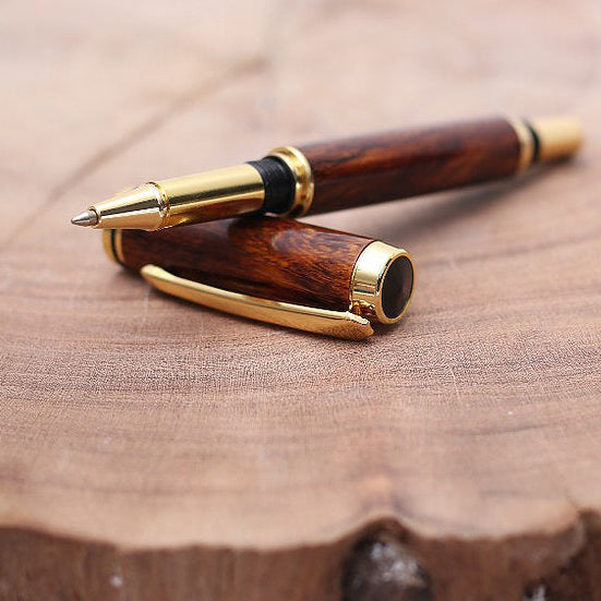 Yuso Ironwood Modelo Moosni – Bolígrafo Rollerball, Tinta Negro