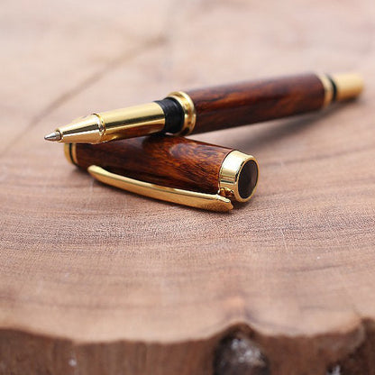 Yuso Ironwood Modelo Moosni – Bolígrafo Rollerball, Tinta Negro