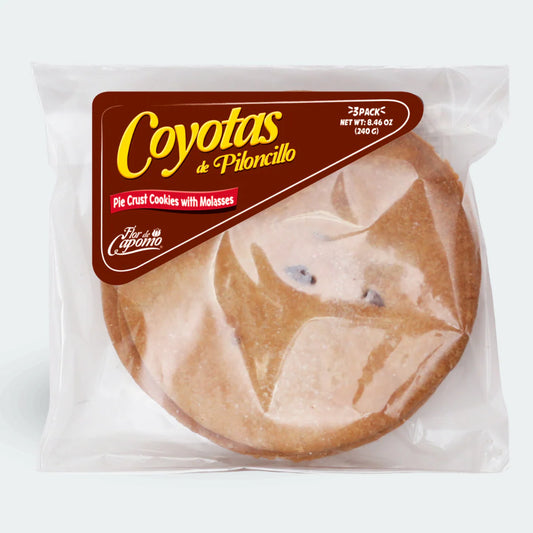 Coyotas Piloncillo 3 piezas