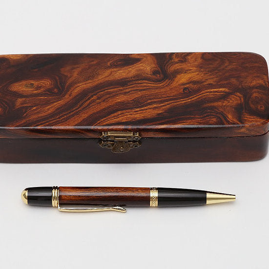 Yuso Ironwood Modelo Xeenoj – Bolígrafo Roller, Color Negro