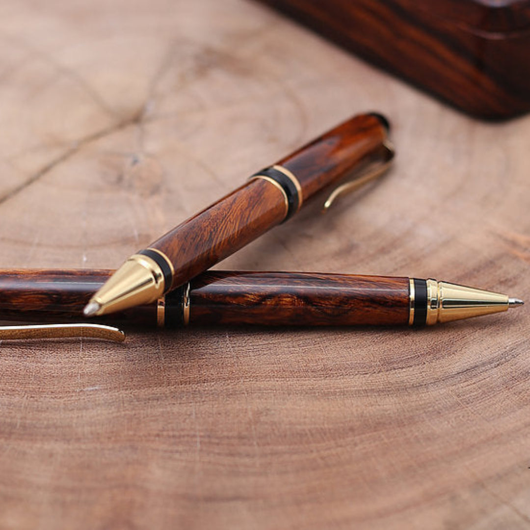 Yuso Ironwood Pen Modelo Zep - Bolígrafo Roller, Color Negro